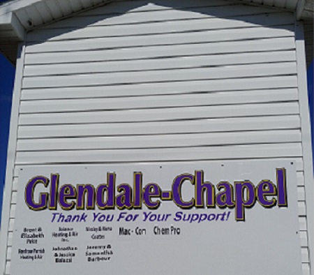 Third slide - The Glendale-Chapel Recreation field house